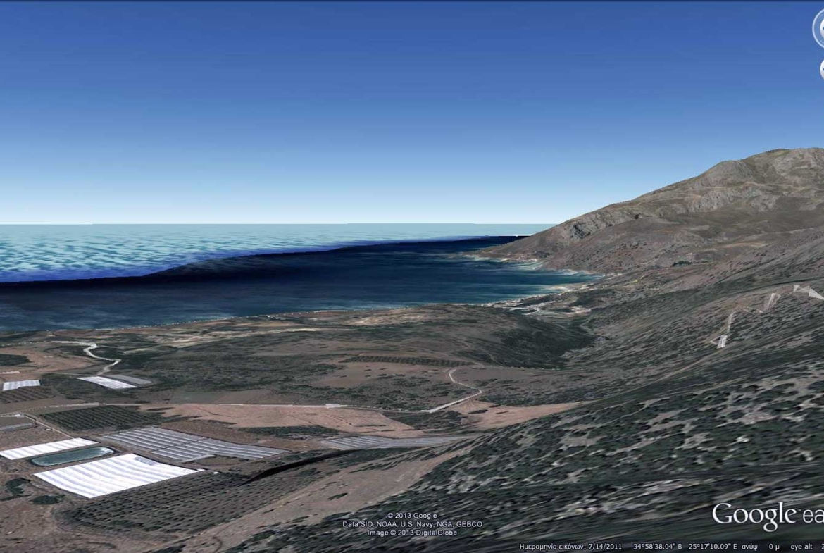 قطعة أرض كبيرة في جزيرة كريت اليونان