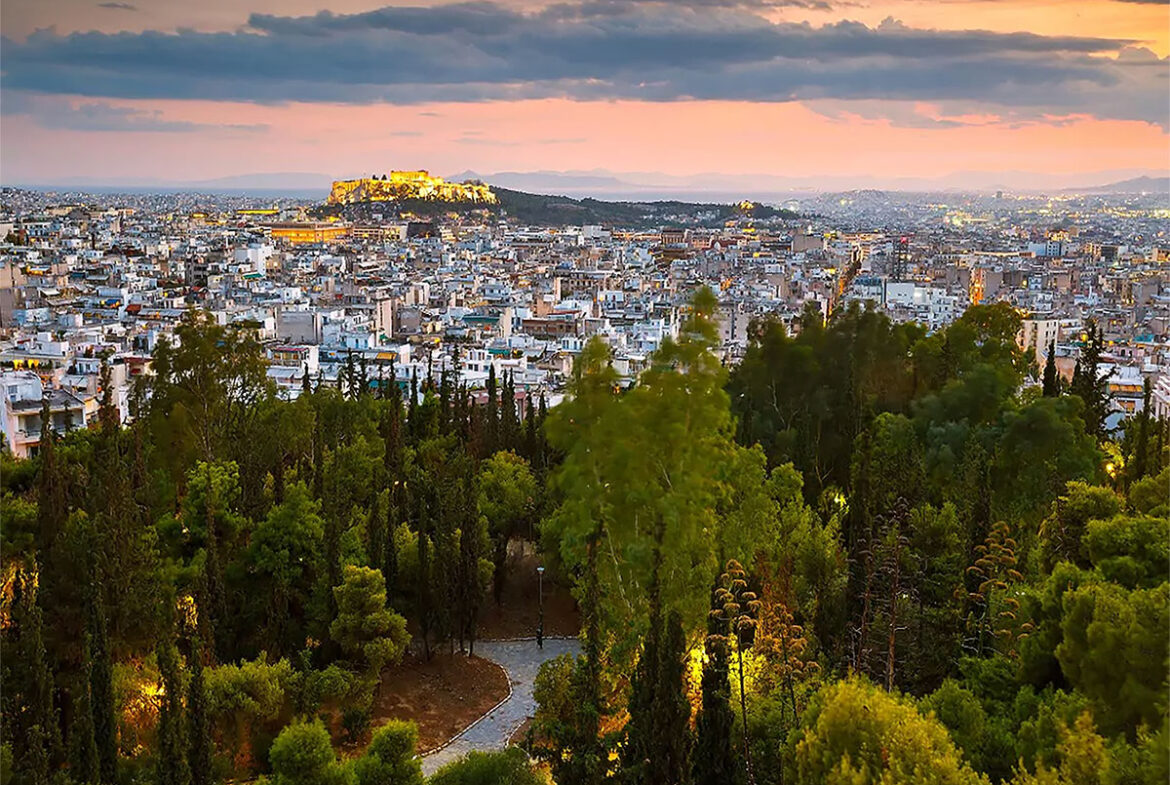 Land with view all Athens near hill of Strefi is for sale