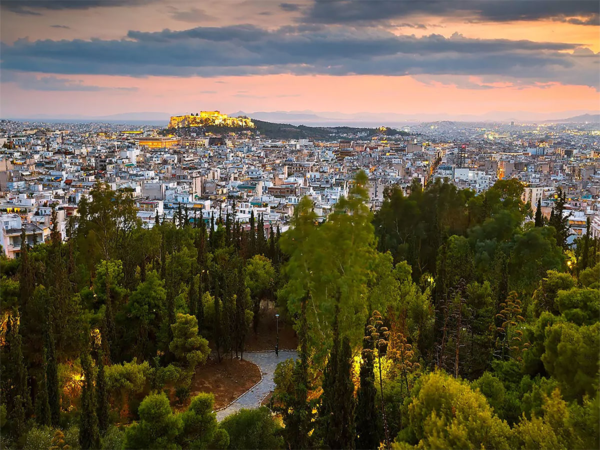 Land with view all Athens near hill of Strefi is for sale